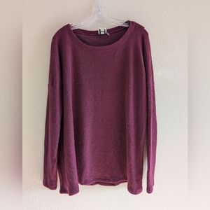 H by Bordeaux Sweater Women's Size Large Pullover Knit Long Sleeve Shirt NWOT